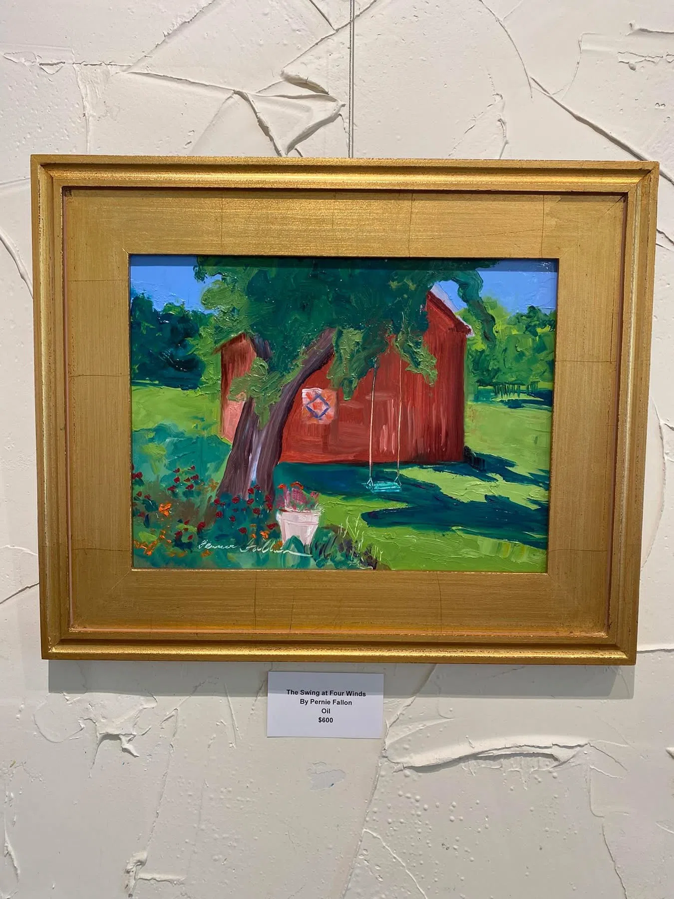 Framed painting titled The Swing at Four Winds