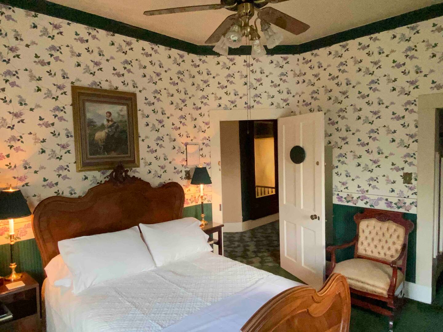 Bailey Inglish Suite bedroom at Four Winds in Bonham Texas