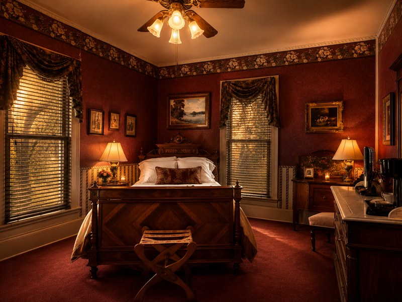 James Butler Bonham Suite historic Victorian room Bonham TX